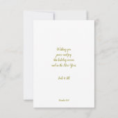 クリスマスエレガントの挨拶 カード (裏面)