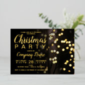 クリスマスエレガントの文字列はビジネスを光らせる企業の 箔シーズンカード (立ち正面)