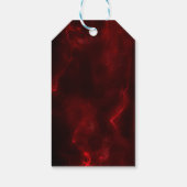 クリスマスエレガントの木が燃えている ギフトタグ (裏面)