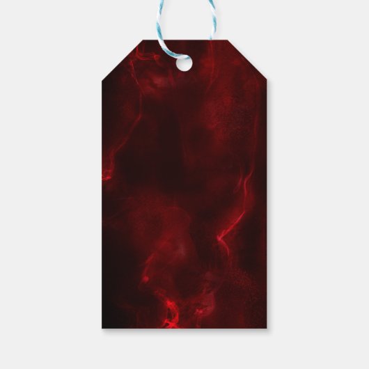 クリスマスエレガントの木が燃えている ギフトタグ (裏面)