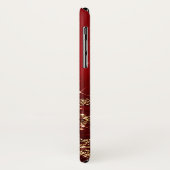 クリスマスエレガントの木きらめくが赤 Case-Mate iPhoneケース (裏面/左)