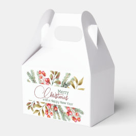 クリスマスエレガントの水彩 フェイバーボックス