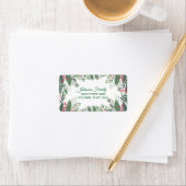 クリスマスエレガントの緑の赤い果実の緑 ラベル (インサイチュ)