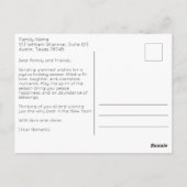 クリスマスエレガントの花写真 ポストカード (裏面)