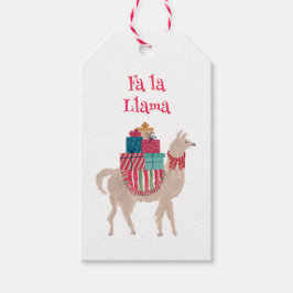 クリスマスエレガントの茶色い石の手図解入りの、写真付きの形 ギフトタグ