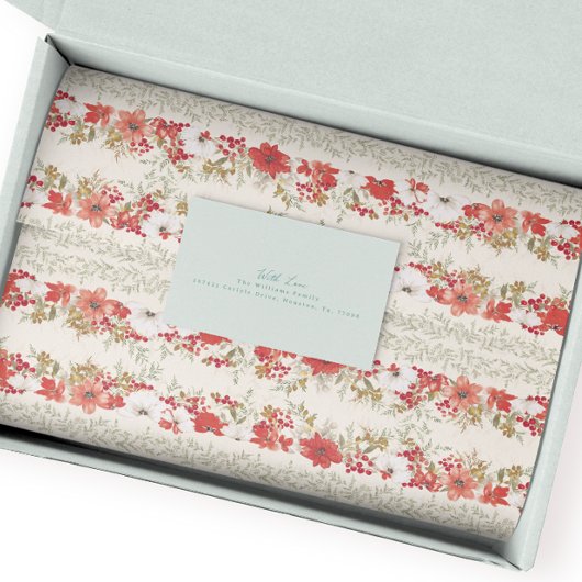 クリスマスエレガントの豊かなポインセチア 薄葉紙