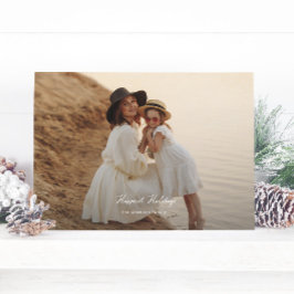 クリスマスエレガントの豊富な写真台本 シーズンカード