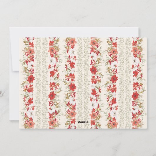 クリスマスエレガントの豊富な写真台本 シーズンカード (裏面)