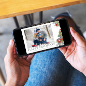 クリスマスエレガントウィンターホリーベリー1枚の写真 シーズンカード