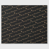 クリスマスエレガントカスタムロゴはこちら会社 ラッピングペーパー (フラット)