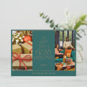 クリスマスエレガントカード 招待状 (スタンド正面)