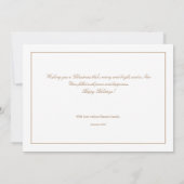 クリスマスエレガントカード 招待状 (裏面)