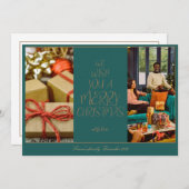 クリスマスエレガントカード 招待状 (正面/裏面)