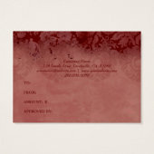 クリスマスエレガントギフトカード赤グリーン建築 (裏面)