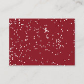 クリスマスエレガントサンタ赤ちゃんシャワーベビー本 エンクロージャーカード (裏面)