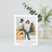 クリスマスエレガントシック写真ホリデーカード シーズンカード (スタンド正面)