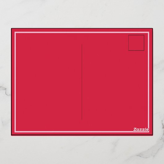 クリスマスエレガントスクリプトの休日のウィッシュハガキ 箔招待状ポストカード (裏面)