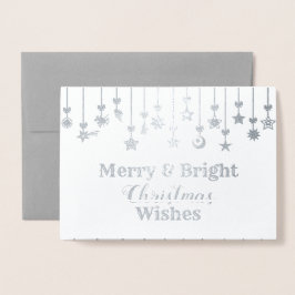 クリスマスエレガントスターオーナメント 箔カード