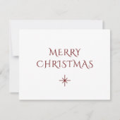 クリスマスエレガントスノーフレーク赤白 シーズンカード (正面)