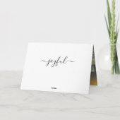 クリスマスエレガントタイポグラフィの写真を追加 カード (裏面)