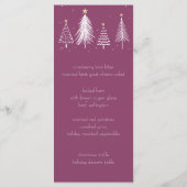 クリスマスエレガントダイニングパープル メニュー (裏面)