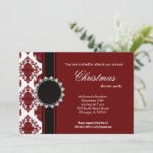 クリスマスエレガントダマスク 招待状 (スタンド正面)