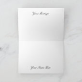 クリスマスエレガントツリー付きメリークリスマスカード カード (内部)