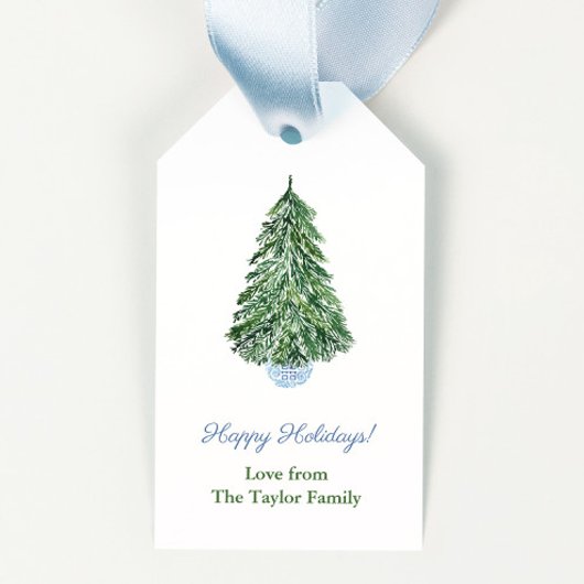 クリスマスエレガントツリー生姜ジャームメリークリスマス ギフトタグ