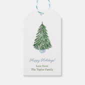 クリスマスエレガントツリー生姜ジャームメリークリスマス ギフトタグ (正面)