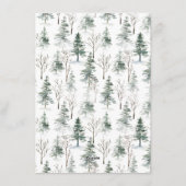 クリスマスエレガントディアポインセチア挨拶 シーズンカード (裏面)