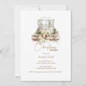 クリスマスエレガントディナーパーティー 招待状 (正面)