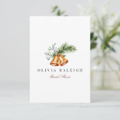 クリスマスエレガントデコールブライダルシャワー招待状 招待状 (スタンド正面)