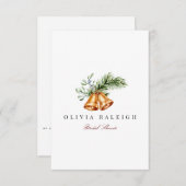 クリスマスエレガントデコールブライダルシャワー招待状 招待状 (正面/裏面)