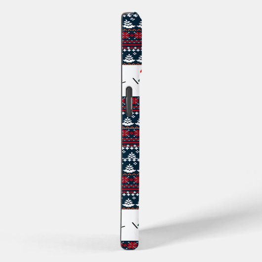 クリスマスエレガントニット模様 Case-Mate iPhoneケース (裏面 / 右)