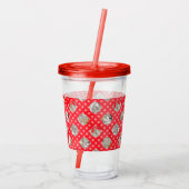 クリスマスエレガントパターン アクリルタンブラー (裏面)