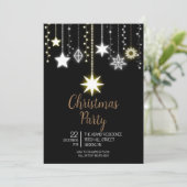 クリスマスエレガントパーティの招待状 招待状 (スタンド正面)