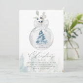 クリスマスエレガントパーティの招待状 招待状 (スタンド正面)