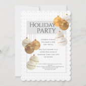クリスマスエレガントパーティの招待状 招待状 (正面)