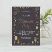 クリスマスエレガントパーティの招待状 招待状 (スタンド正面)