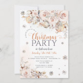 クリスマスエレガントパーティの招待状 招待状 (正面)