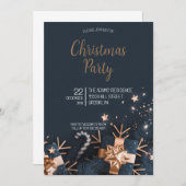クリスマスエレガントパーティの招待状 招待状 (正面/裏面)