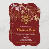 クリスマスエレガントパーティの招待状 招待状 (正面/裏面)