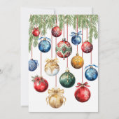 クリスマスエレガントパーティの招待状 招待状 (裏面)