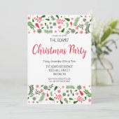 クリスマスエレガントパーティの招待状 招待状 (スタンド正面)