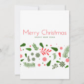 クリスマスエレガントパーティの招待状 招待状 (裏面)