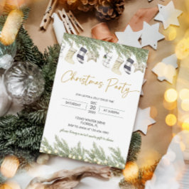 クリスマスエレガントパーティの招待状 招待状