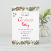 クリスマスエレガントパーティの招待状 招待状 (スタンド正面)