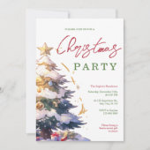 クリスマスエレガントパーティの招待状 招待状 (正面)
