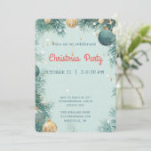 クリスマスエレガントパーティの招待状 招待状 (スタンド正面)