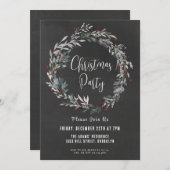 クリスマスエレガントパーティの招待状 招待状 (正面/裏面)